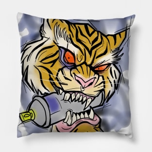 Graffiti tiger Pillow