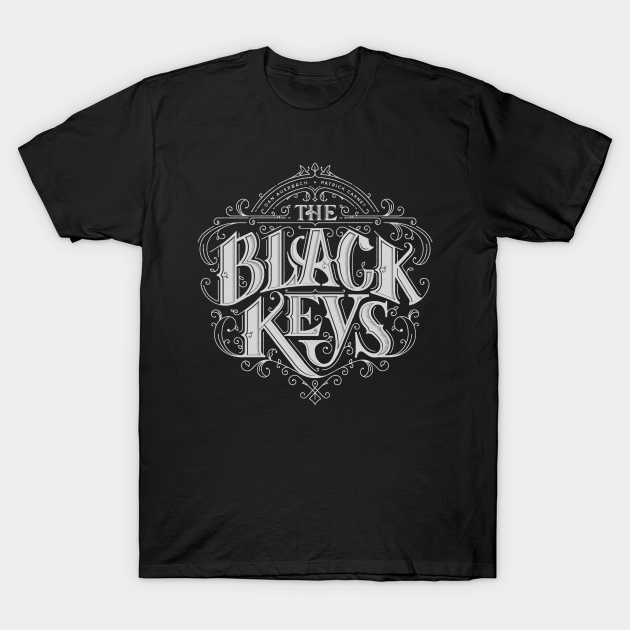 Discover black keys reverse white - The Black Keys - T-Shirt