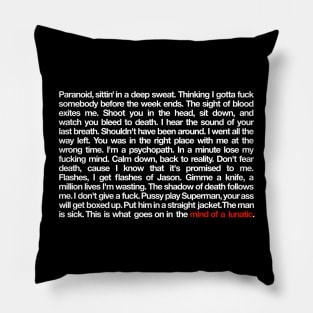 Mind Of A Lunatic Pillow