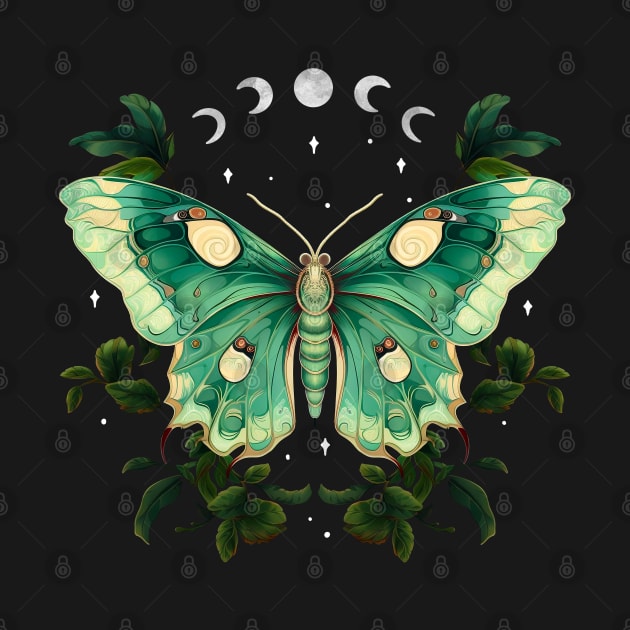 Celestial Luna Moth by Tebscooler