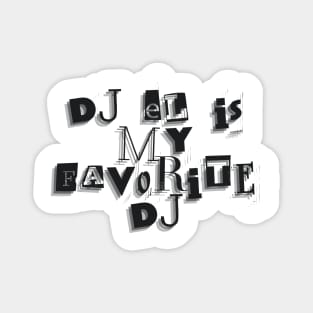 Deejay El retro Magnet