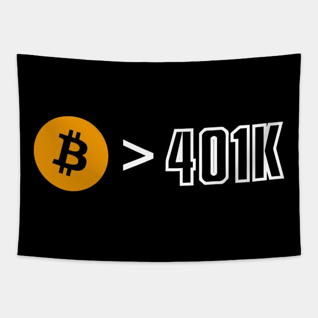 Bitcoin over 401k Tapestry by Locind