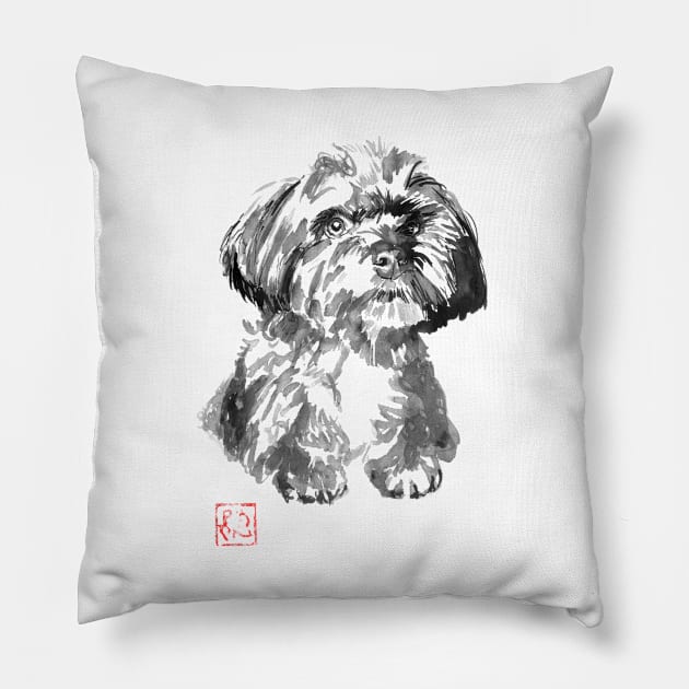 petit chien Pillow by pechane