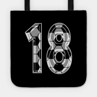 Soccer Number 18 Soccer Jersey #18 Soccer Mom Player Fan Tote