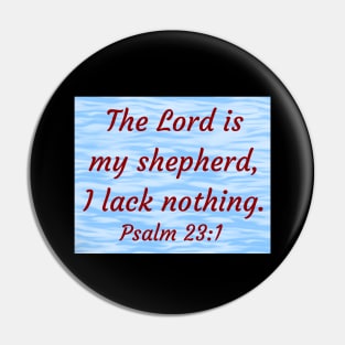 Bible Verse Psalm 23:1 Pin