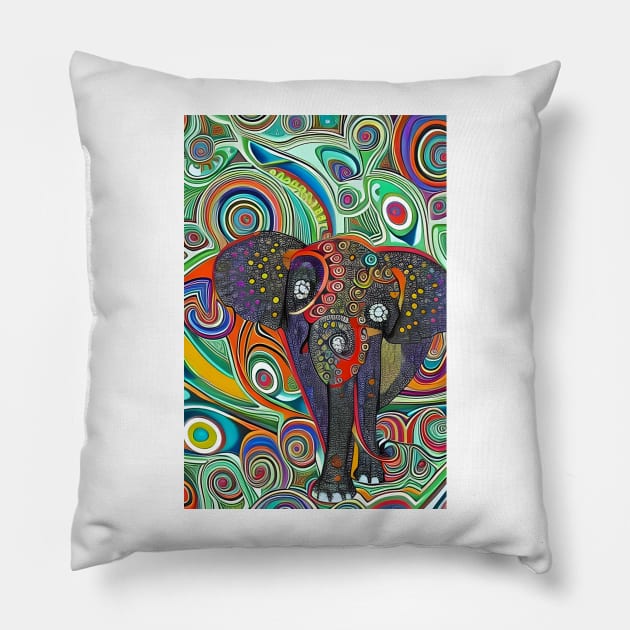 Elephant Pillow by Colin-Bentham