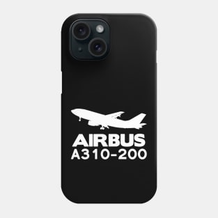 Airbus A310-200 Silhouette Print (White) Phone Case