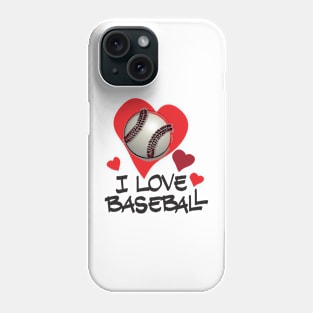 I Love Baseball Phone Case