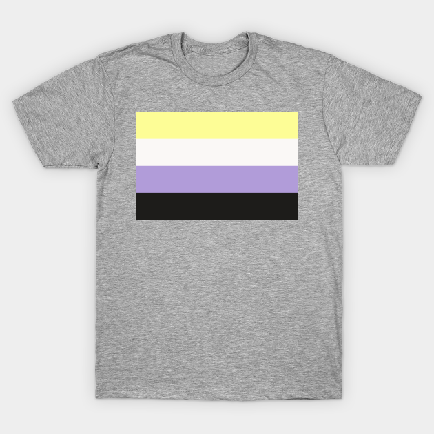 Pastel Enby Pride Flag - Nonbinary - T-Shirt | TeePublic