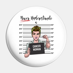 Cancer Woman Pin