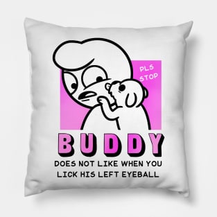 Buddy - Puppy white Pillow