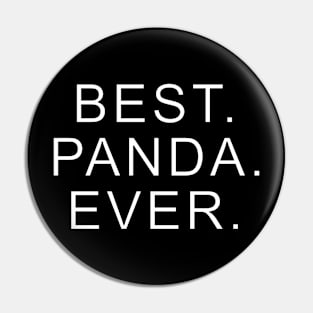 best panda ever White Pin