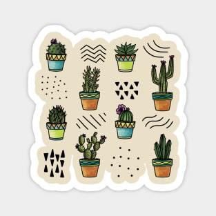 Cactus Pattern Magnet