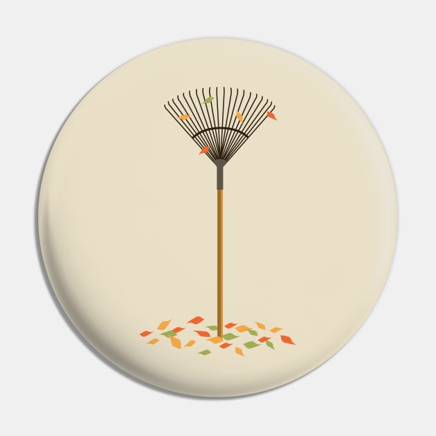 Fall Rake Tree Pin by Studio Phillips