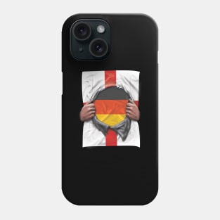 Germany Flag English Flag Ripped - Gift for German From Germany Phone Case