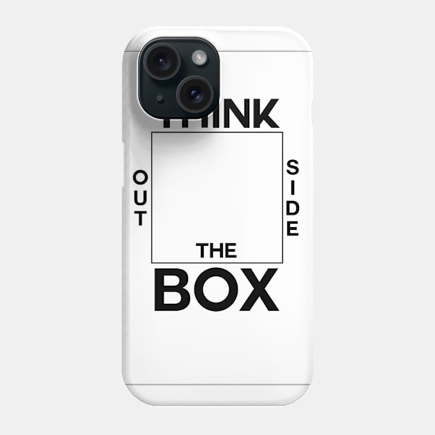 Think outside the box Phone Case by equiliser