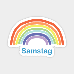 Samstag Saturday Rainbow Magnet