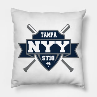 Tampa, Florida Spring Baseball Pillow