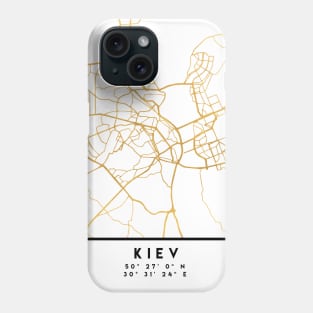 KIEV UKRAINE CITY STREET MAP ART Phone Case