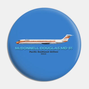 McDonnell Douglas MD-81 - Pacific Southwest Airlines Pin