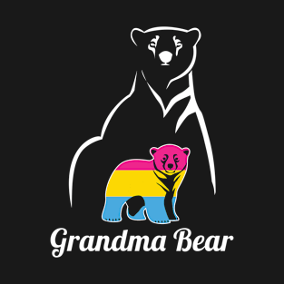 LGBT Pansexual Grandma Bear Pan Pride Flag T-Shirt