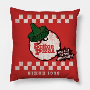 Señor Pizza Delivery Worn Out Pillow