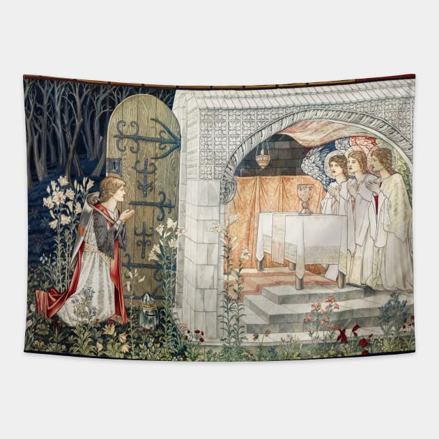 Quest for the Holy Grail,The Attainment,Vision of the Angels and Saint Graal to Percival Tapestry by BulganLumini