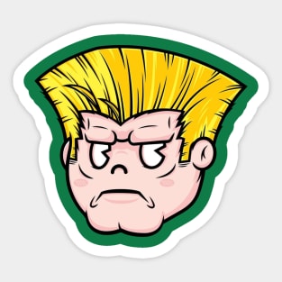 Sonic Boom Guile Street Fighter Sonic Boom Kick Move Sticker for Sale by  hip-hop-art