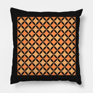 Orange Twinkle Star Pattern Pillow