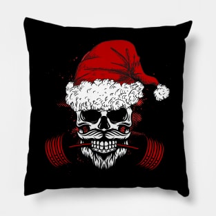 Christmas Santa Deadlift Barbell Pillow