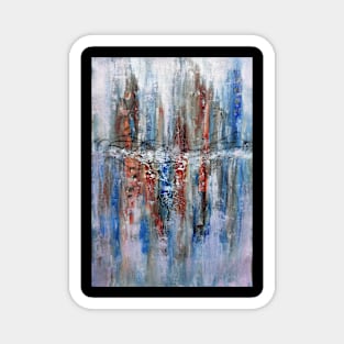 Abstract cityscape Magnet