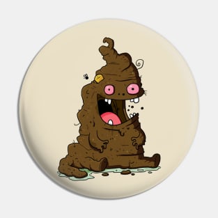 Stinky Poop Monster Pin