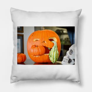 Ghoulish Gourds Pillow