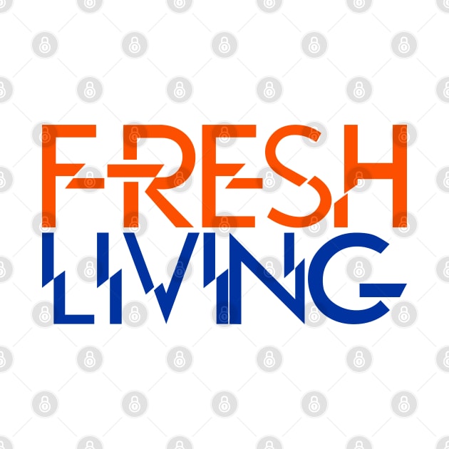 Fresh Living-orange/royal blue by God Given apparel