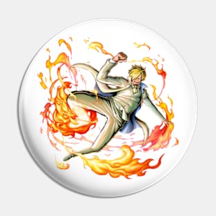 Vinsmoke Sanji with Diable Jambe skill Pin