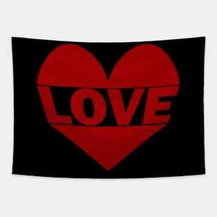 Love and heart design Tapestry