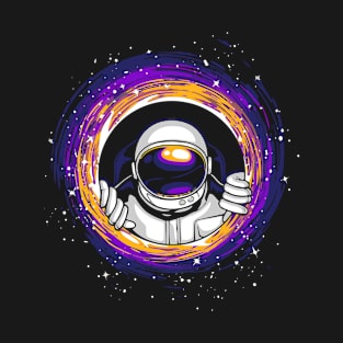 Astronaut in Black Hole T-Shirt