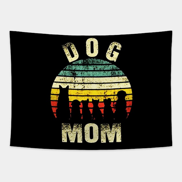 Vintage Dog Mom Tapestry by eraillustrationart