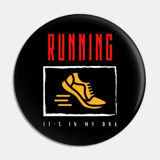 Running It's in my DNA Pin