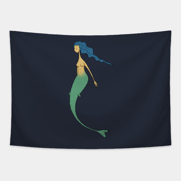 Mermaid Tapestry by calavara