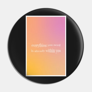 Aura Aesthetic Affirmation Pin