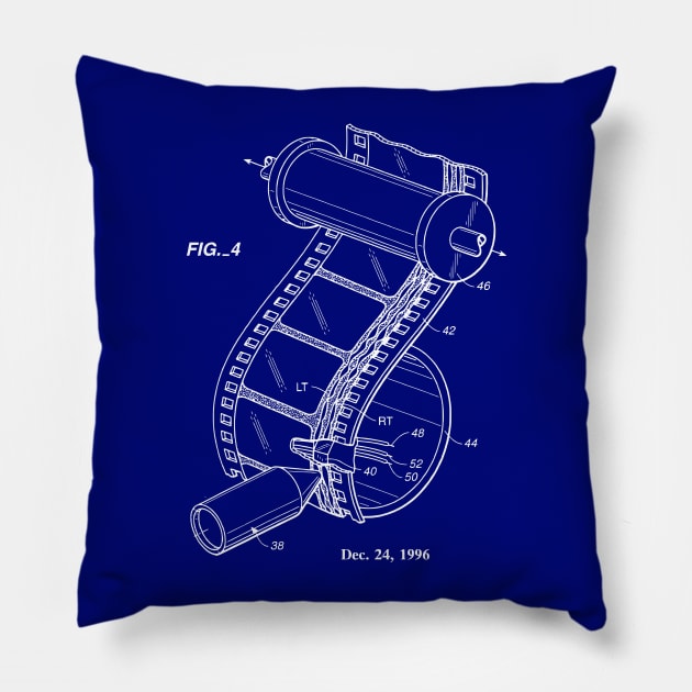 Patent Print 1996 Movie Film Editing Pillow by MadebyDesign