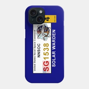 Solar Warden Secret Space Force Vehicle Access Pass Phone Case