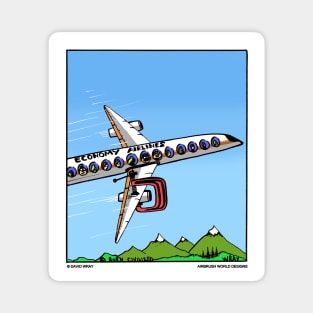 Economy Airlines Funny Flying Novelty Gift Magnet