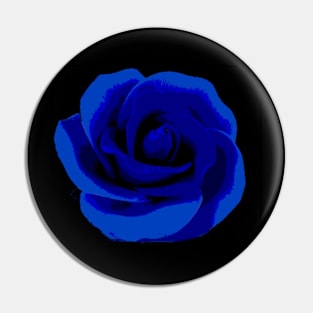 blue rose Pin