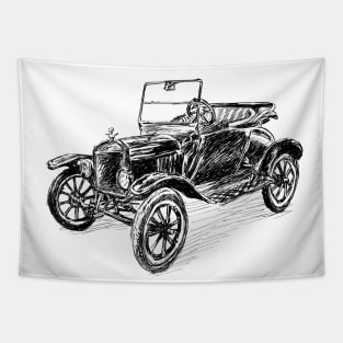 Vintage Ford Model T Car Tapestry