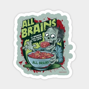 All Brains Cereal Magnet