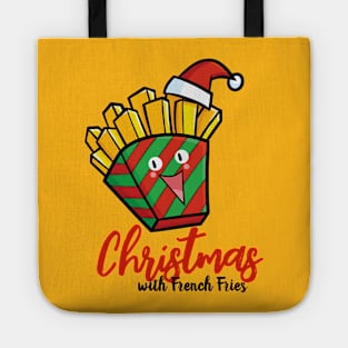 Cute christmas french fries Tote