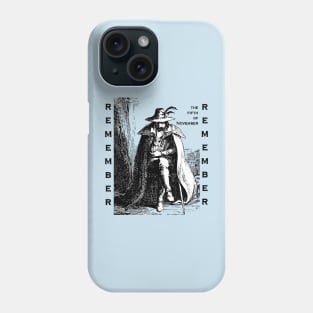 Remember Remember Guy Fawkes Day Vintage Illustration Phone Case