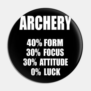 Archery Form Focus Attitude Luck Pin